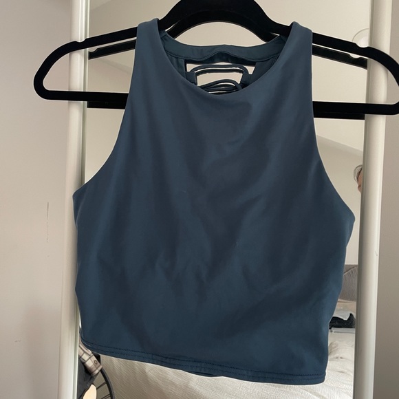 ALO Yoga Tops - Alo Yoga — Steel Blue Strappy back tank top, Size: Medium, Condition: Great